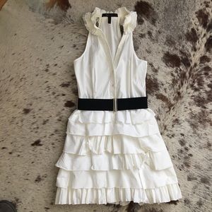 BCBG Halter Ruffle Dress